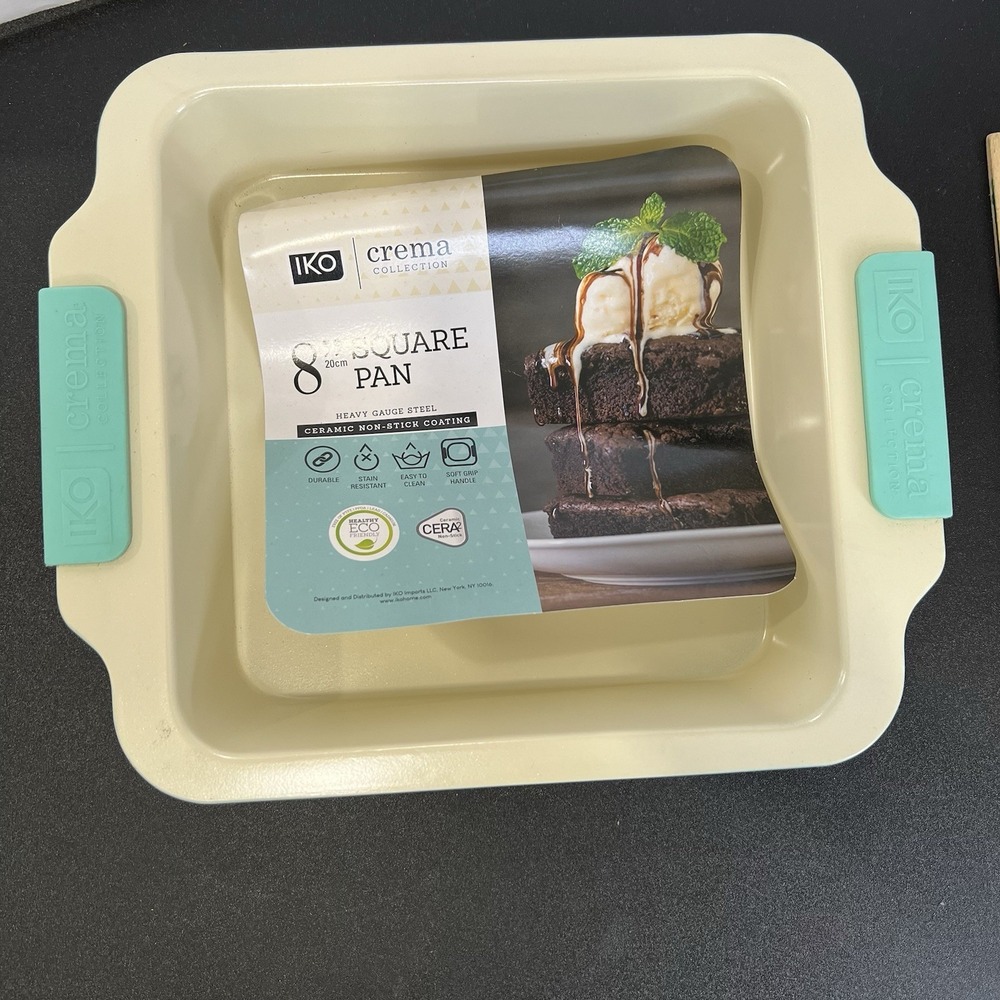 IKO Crema Collection 8" Square Pan 9.25 x 9.25‎ Ceramic Non-Stick Coat